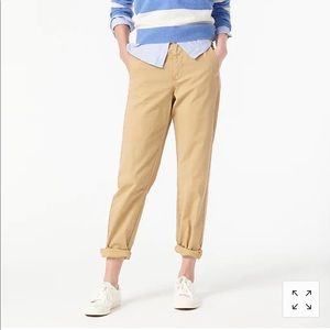 JCrew slouchy boyfriend chino pant